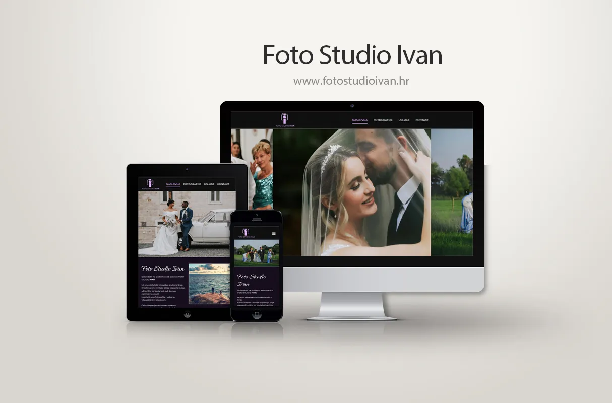 Website development for Photo studio Ivan – Code From The Hill portfolio project