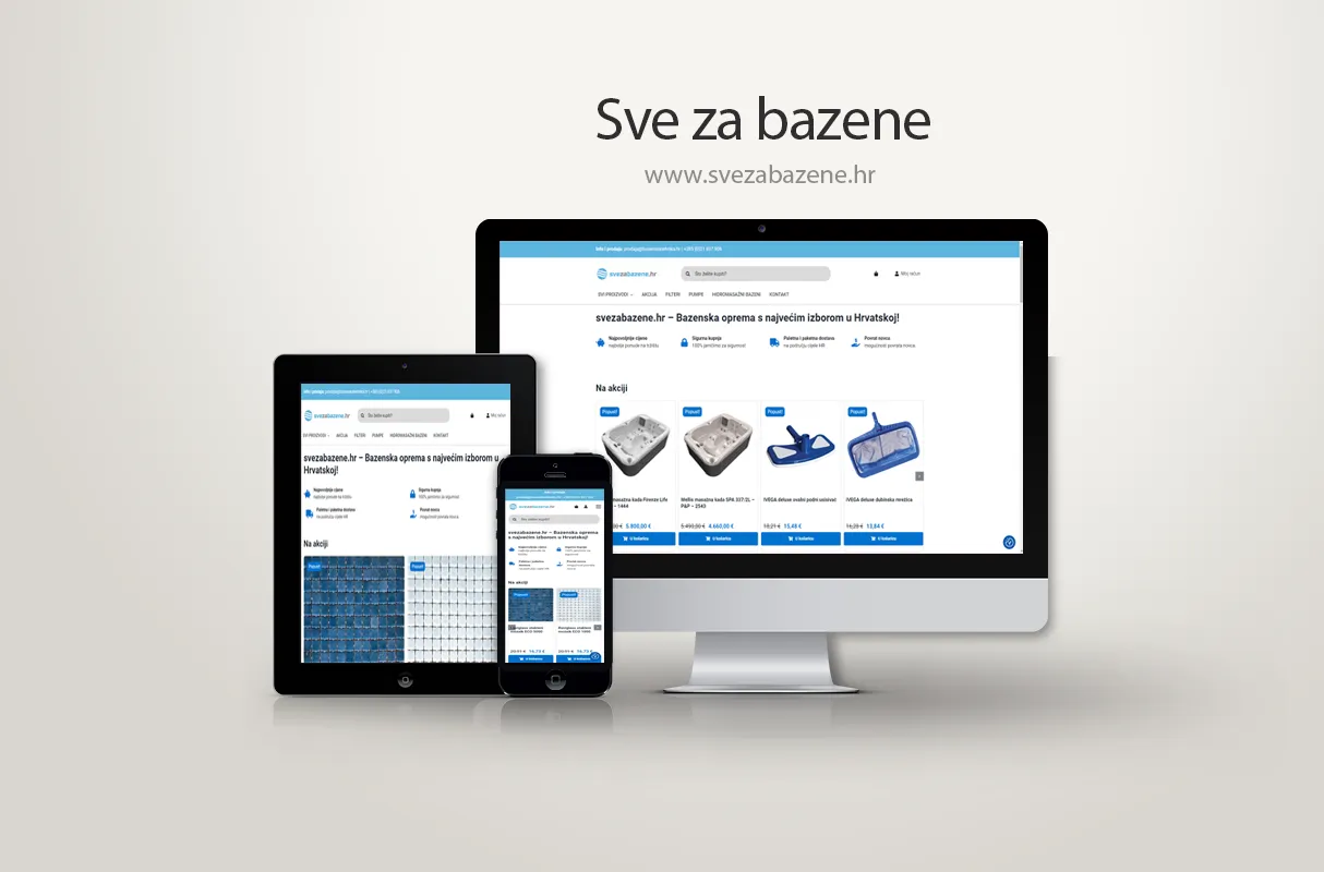 Izrada webshopa Sve za bazene